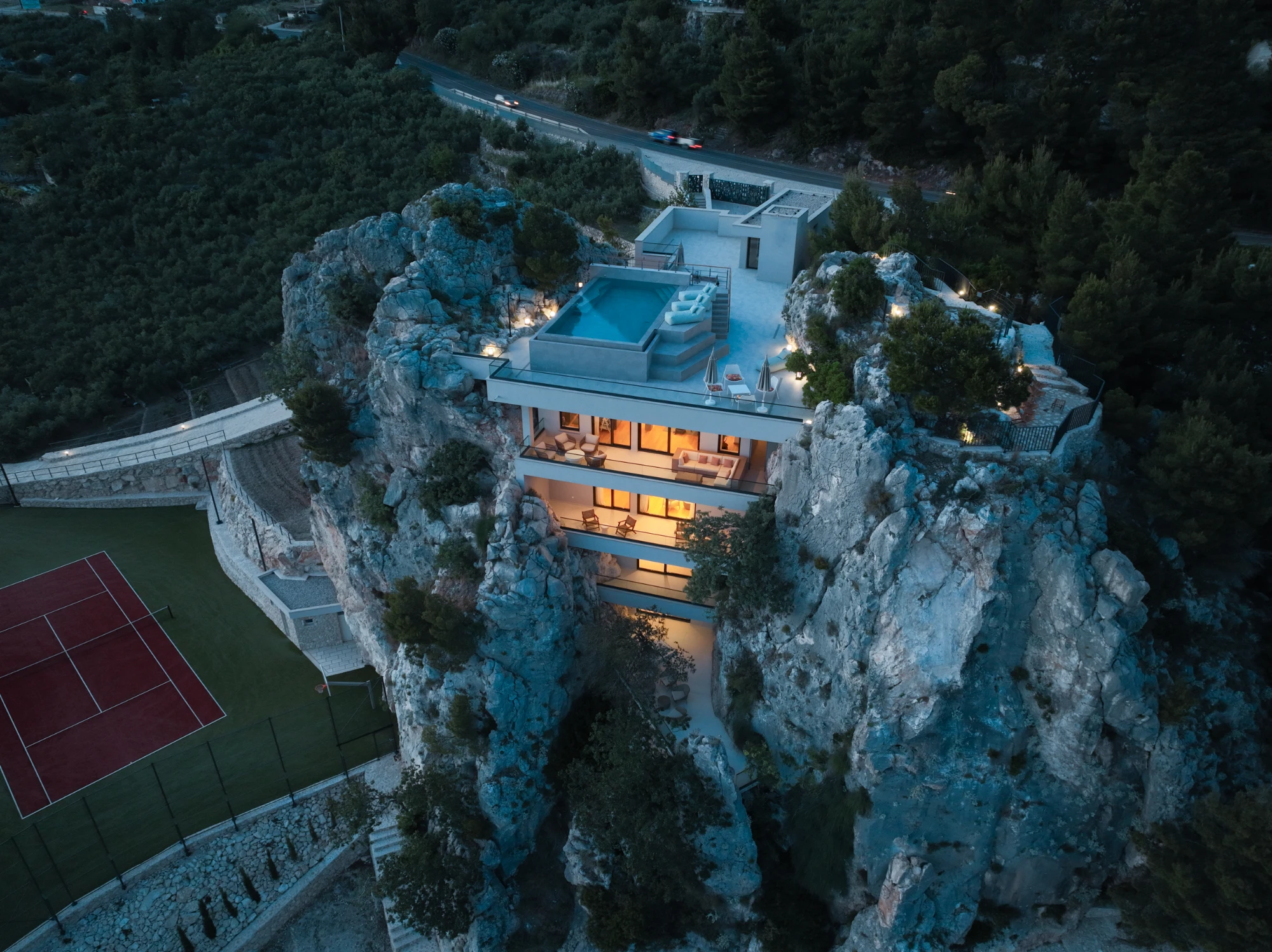 Villa Kuk Oaza pogled iz zraka